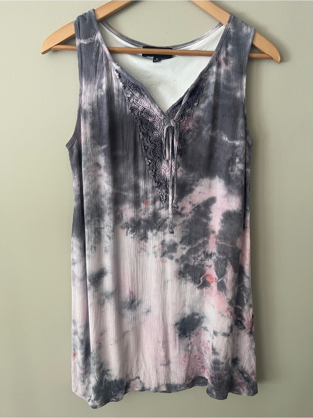 NAIF Pink and Gray Asymmetrical Women's Dress